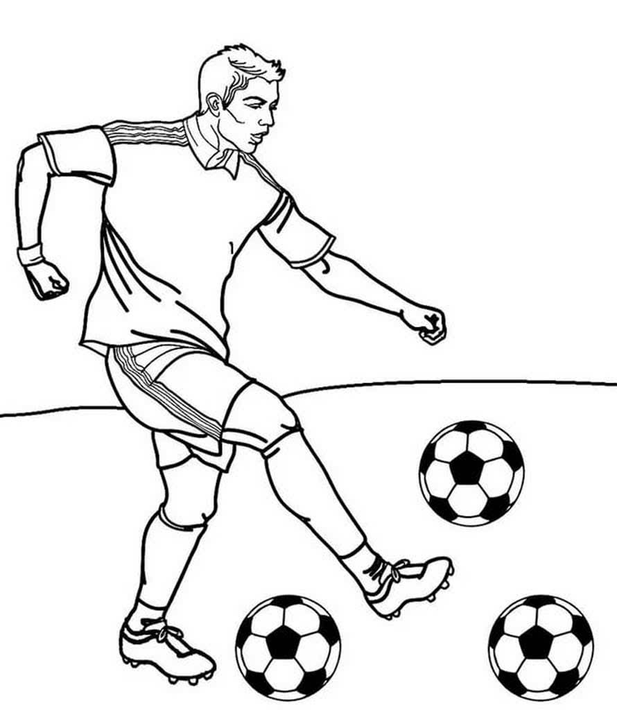 Футболист рисунок для детей