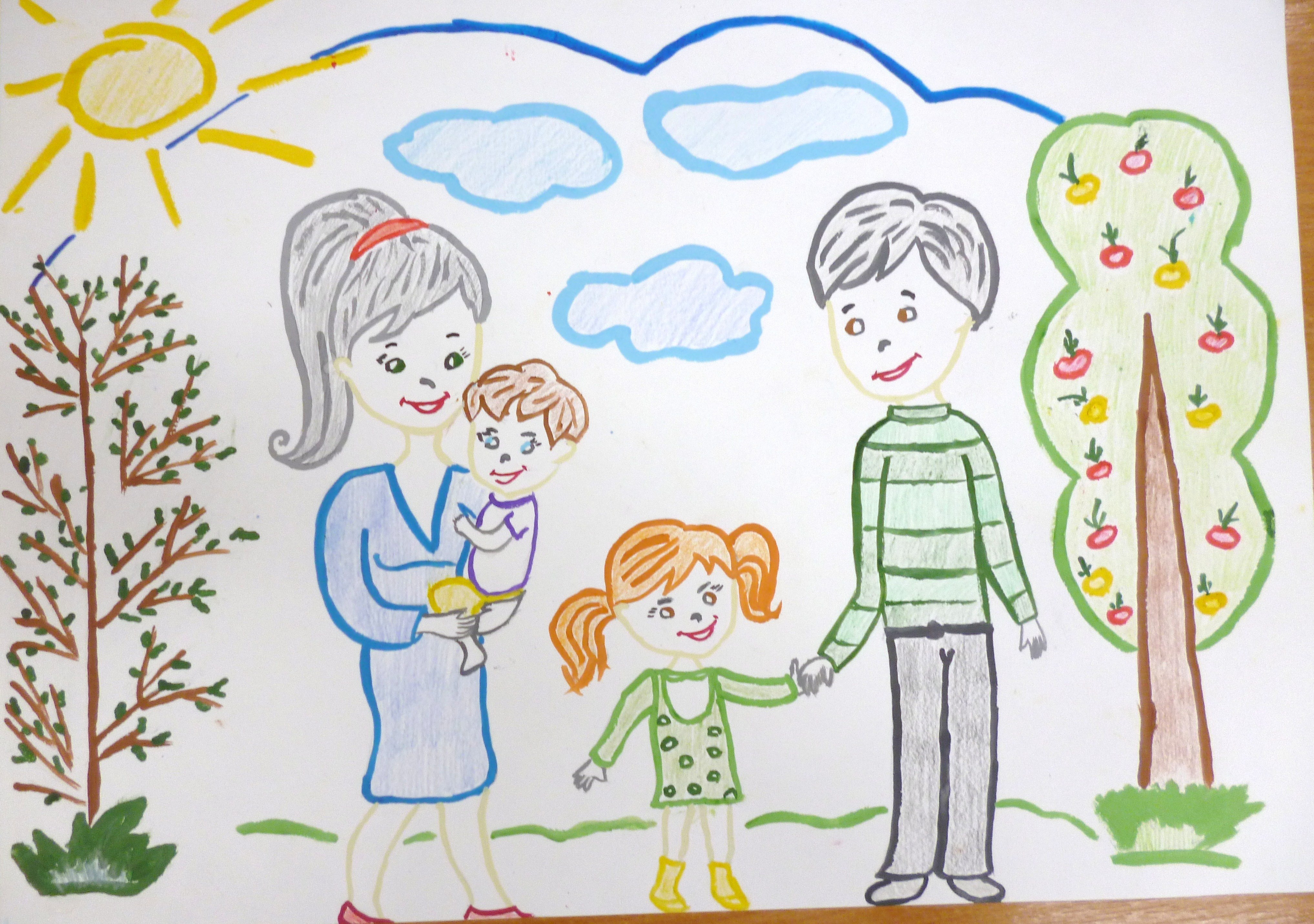 Рисунок на тему семья легко. Рисунок на тему семья. Рисунок моя семья. Детские рисунки на тему семья. Семья рисунок карандашом.