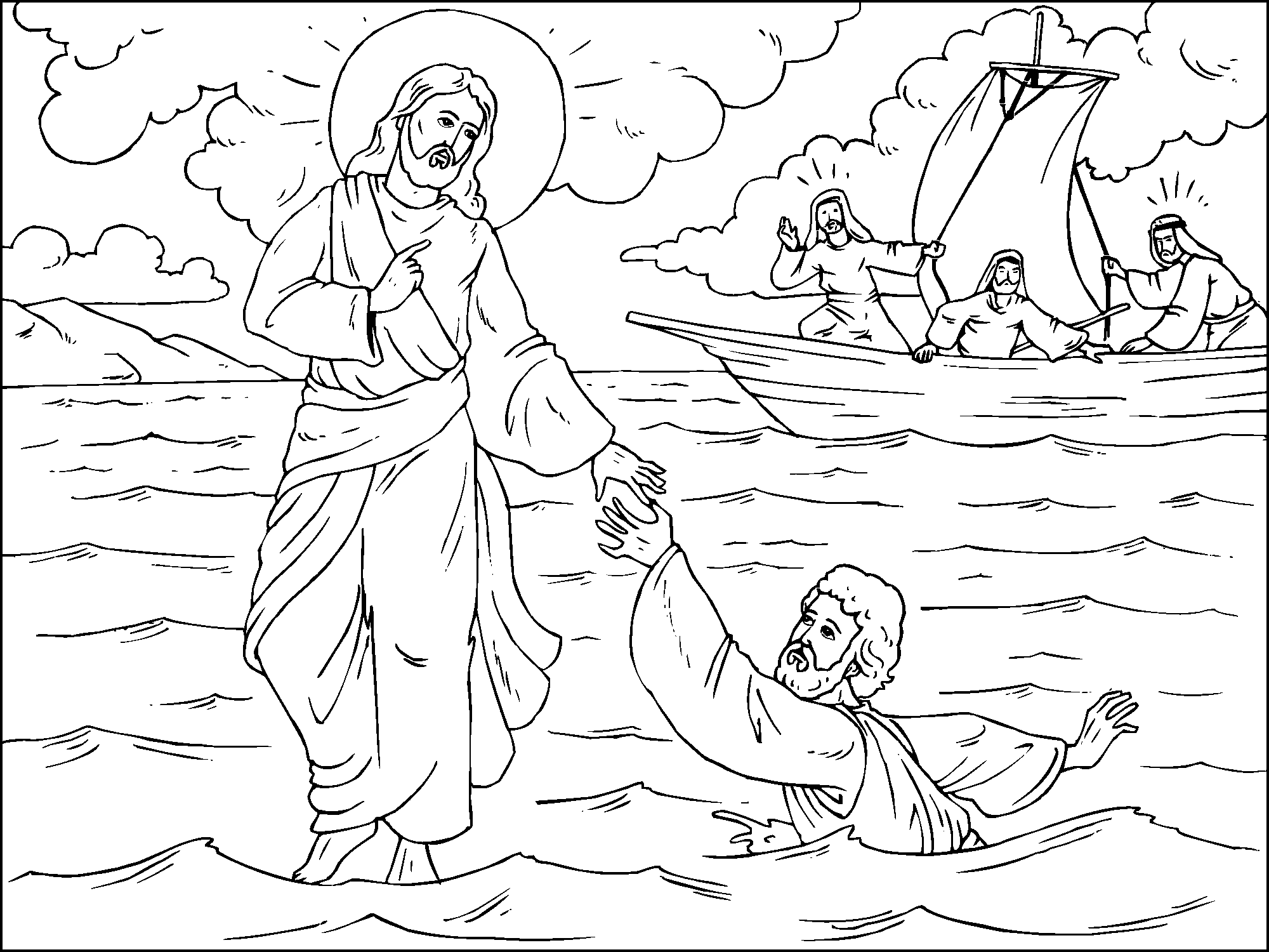 Библейский сюжет рисунок. Хождение Иисуса Христа по водам. Чудеса Иисуса Христа хождение Иисуса по водам. Рисунок на библейскую тему. Иллюстрации к библейским сюжетам.
