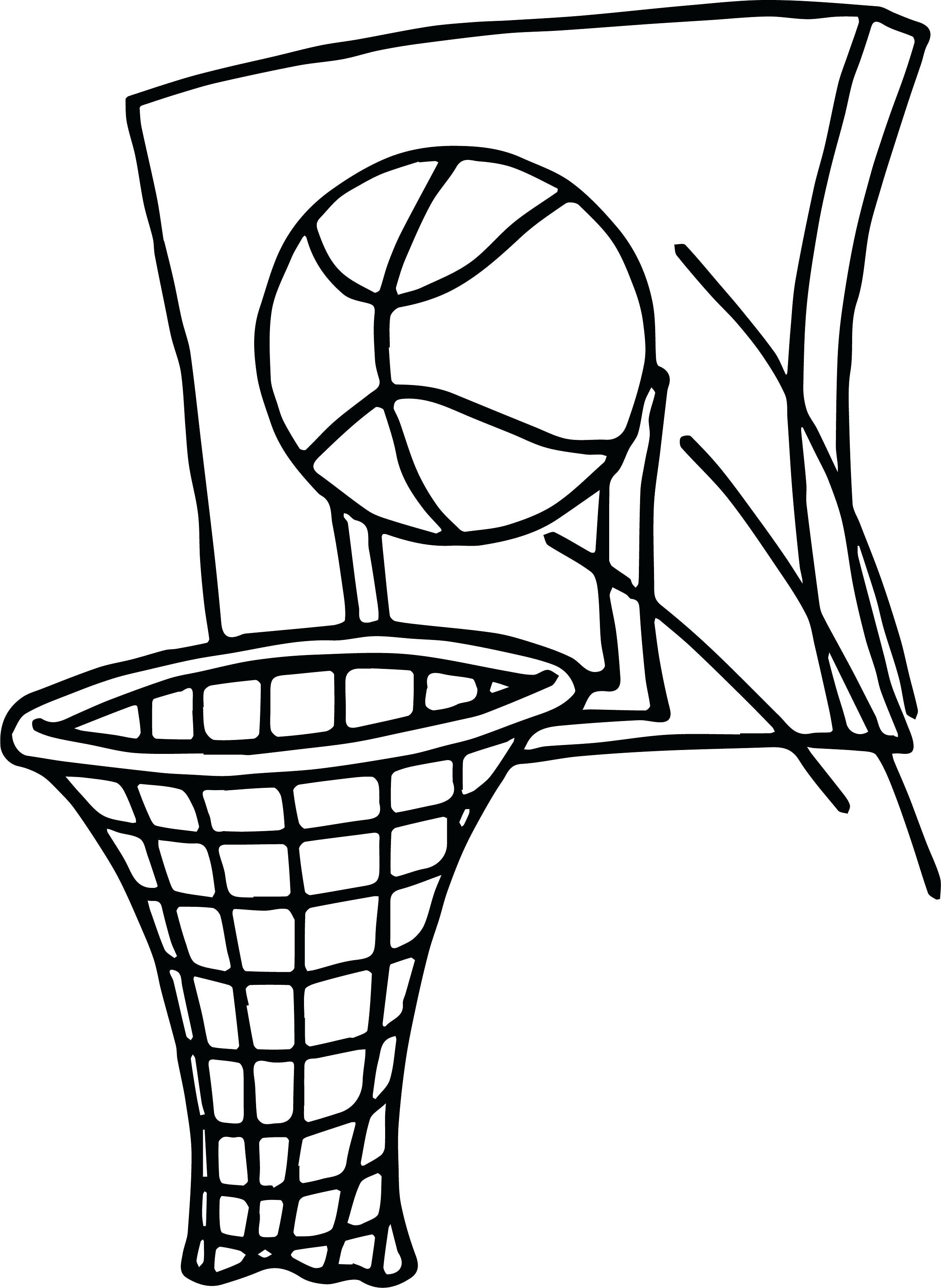 Баскетбольное кольцо раскраска