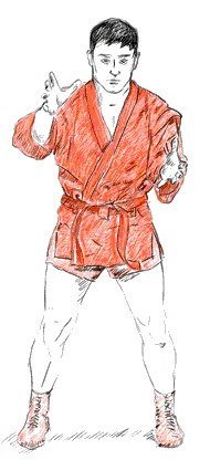 Дзюдоист карандашом
