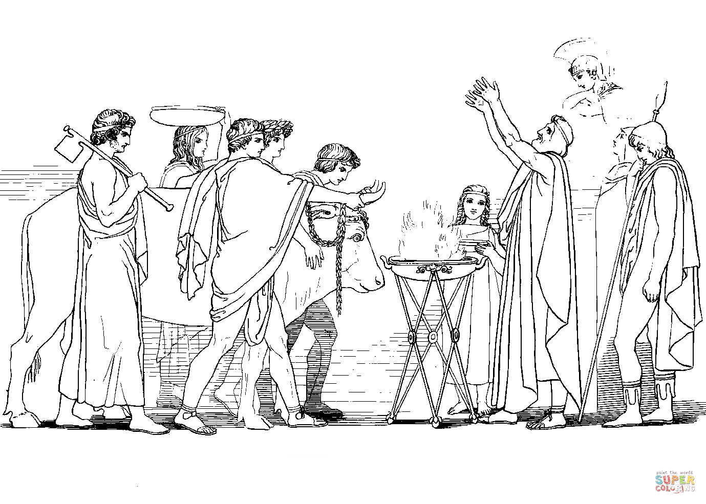 Джон Флаксман иллюстрации к Илиаде
