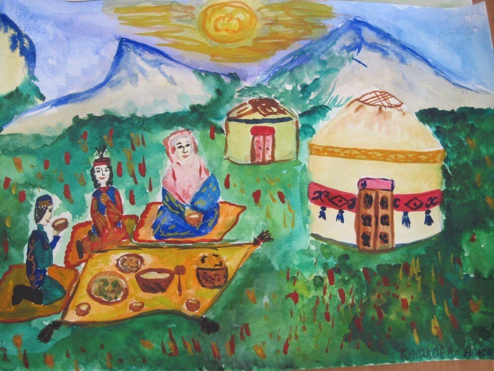 Рисунок наурыз для детей. Казахские рисунки. Наурыз рисунок. Праздник Наурыз рисунок.