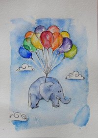 Рисунки акварелью для детей 5 лет