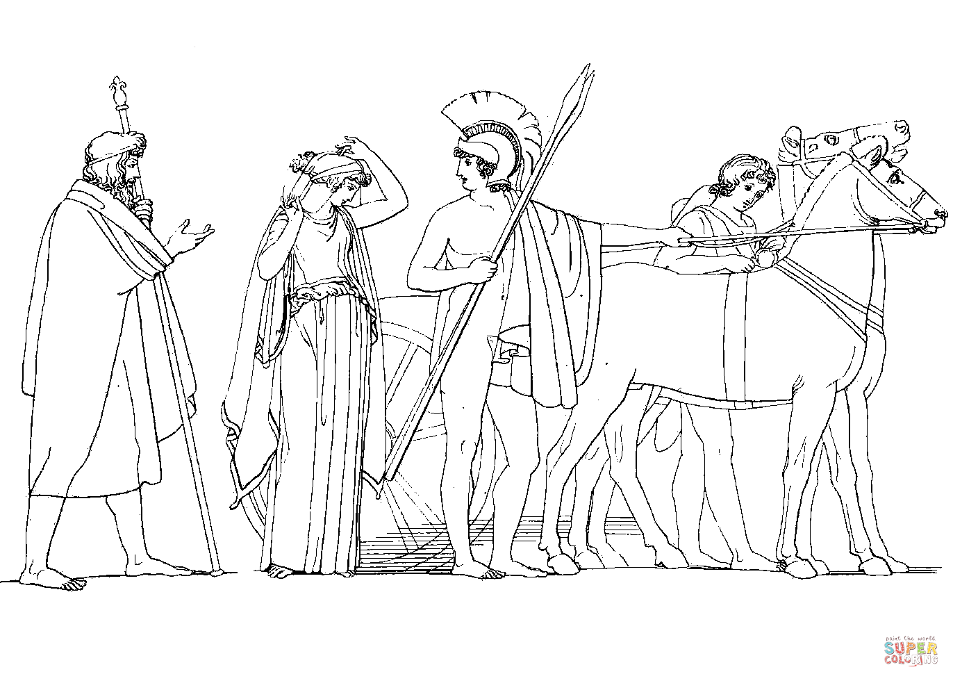 Илиада и Одиссея рисунок