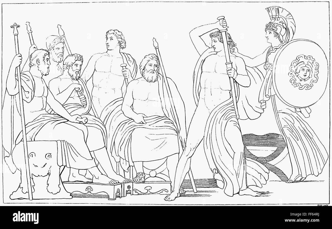 Иллюстрация к поэмам Гомера Одиссея и Илиада