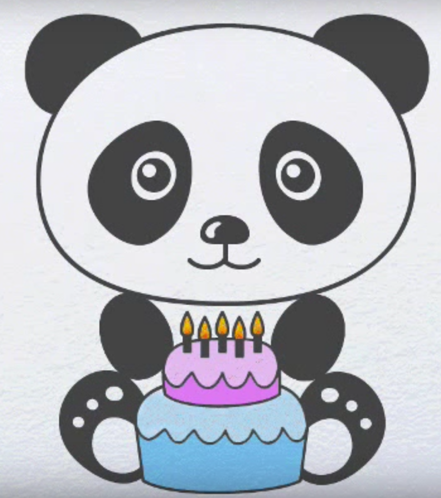 Легкие рисунки на день рождения. Панда рисунок для срисовки. Картинки панды для срисовки. Рисунки для срисовки пандочки. Что можно нарисовать на день рождения легкое