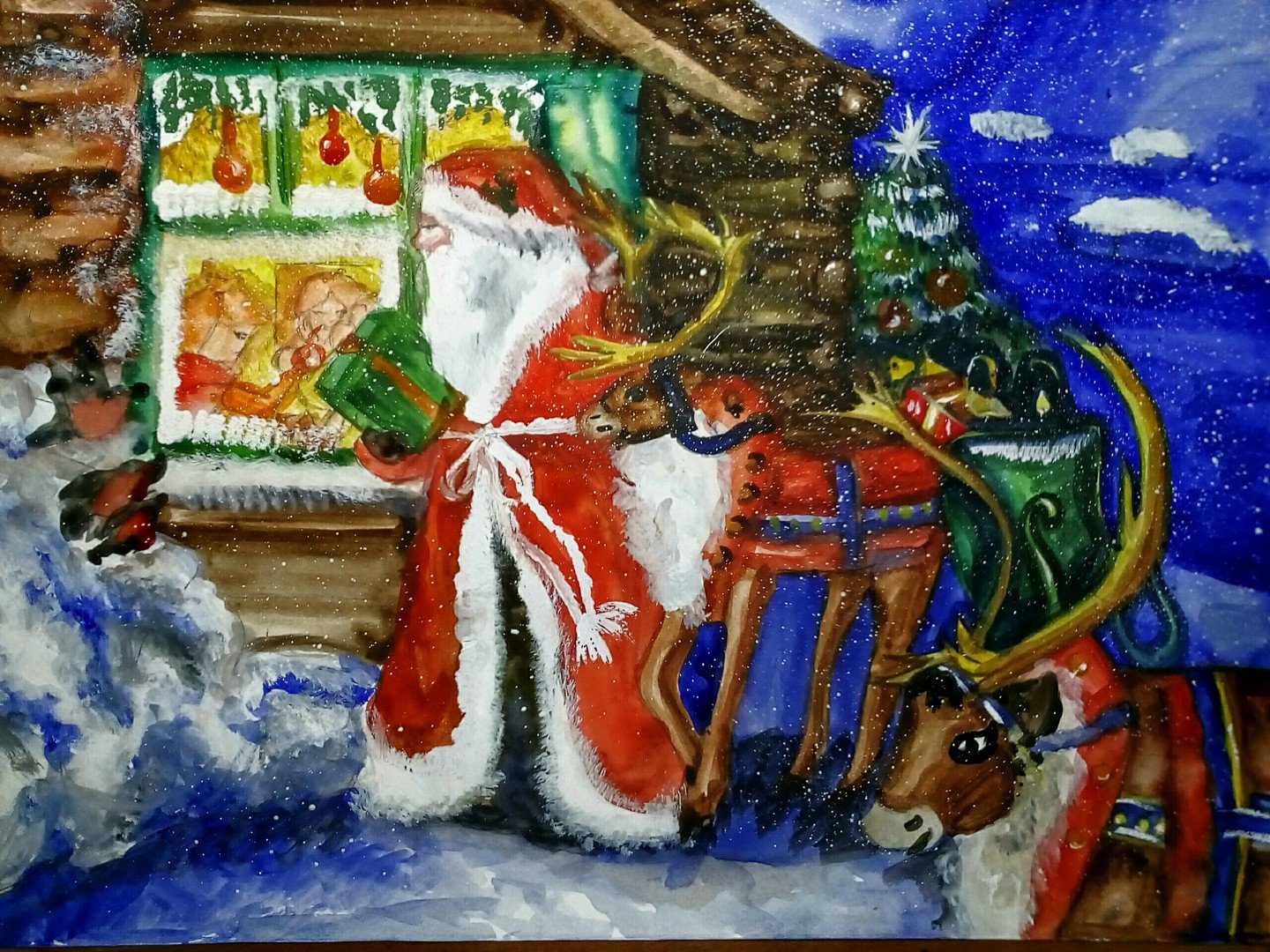 Рисунок на тему новогоднее чудо