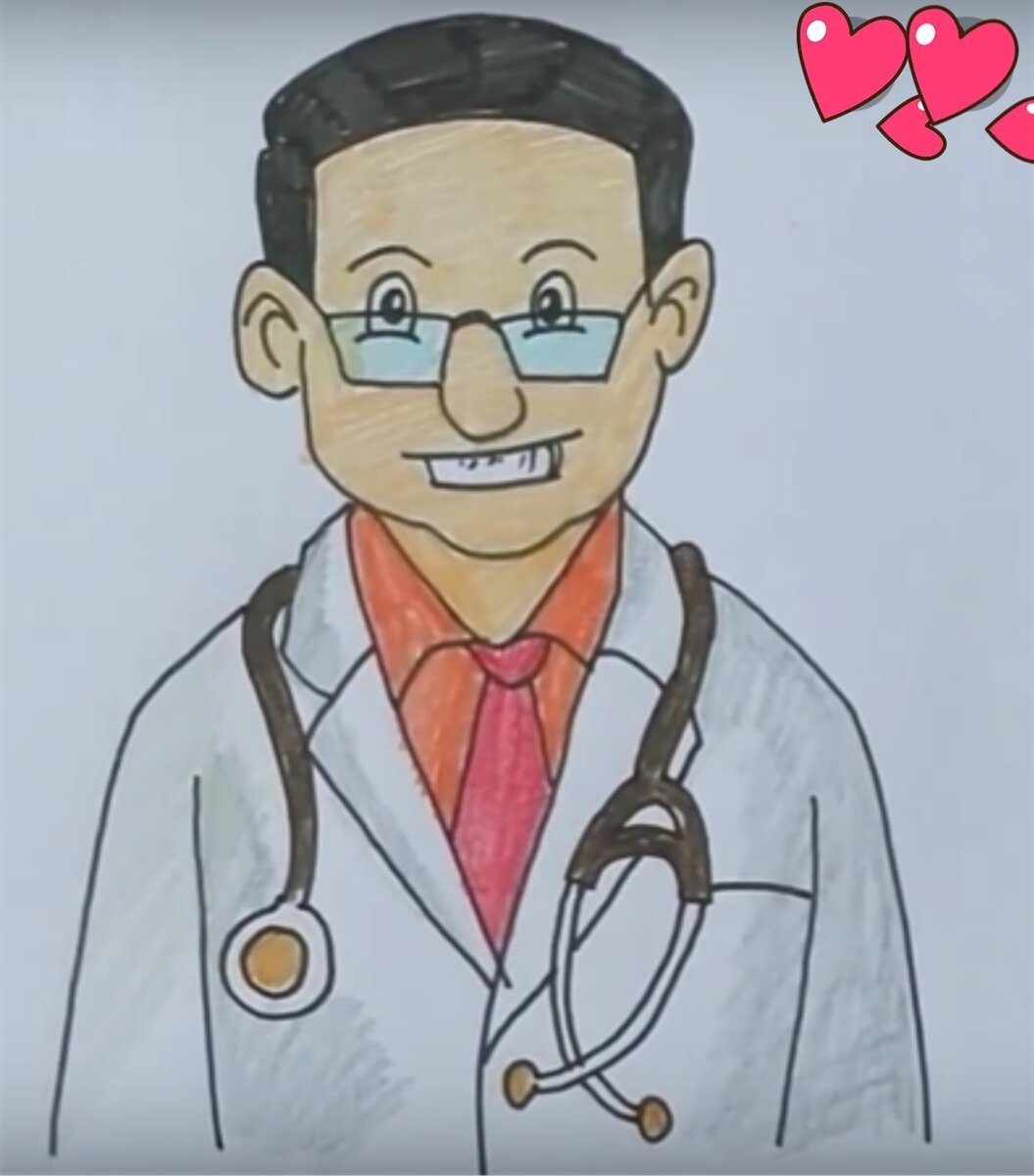 Рисунки врачей легкие