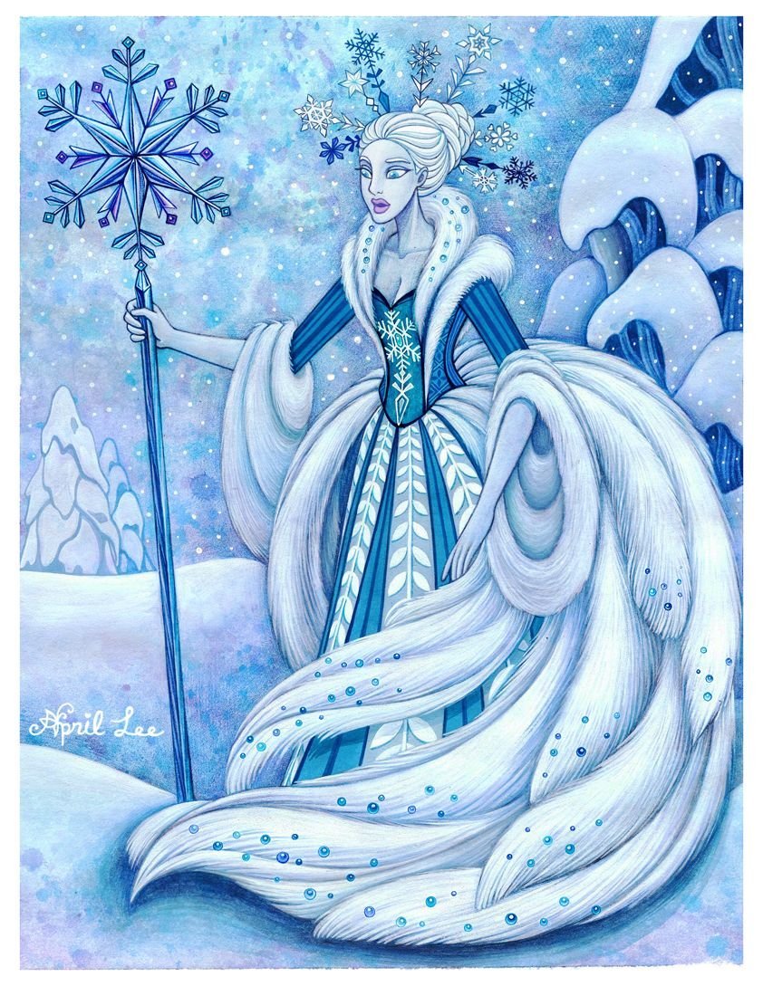 Снежная Королева Ханс Кристиан рисунок