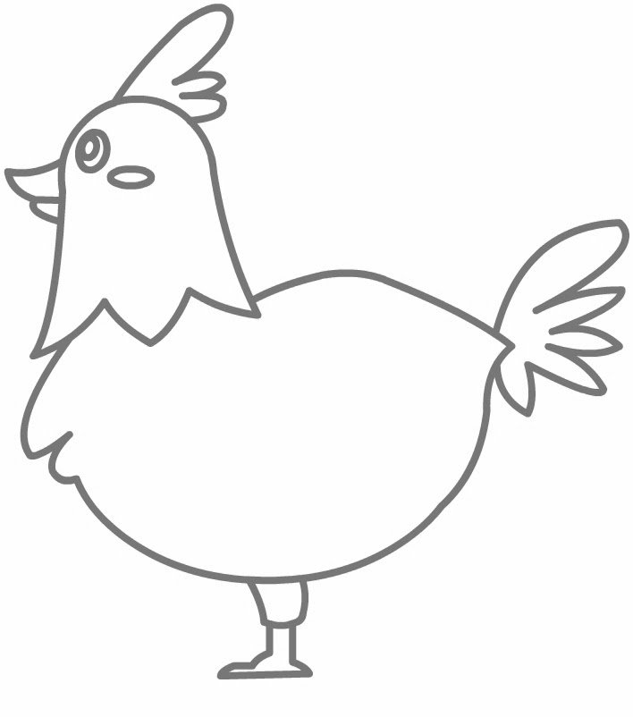 Курица легко и быстро. Курица рисунок легкий. Курица легкий рисунок для детей. Курица рисунок карандашом. Курица для срисовки карандашом.