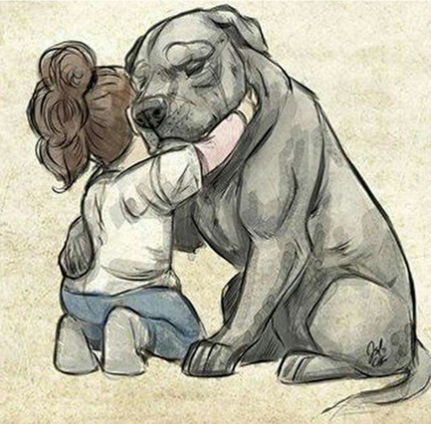 Собака друг человека арт
