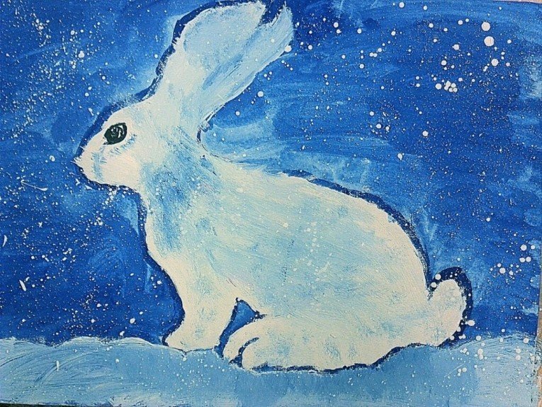 Рисунки животных гуашью легкие