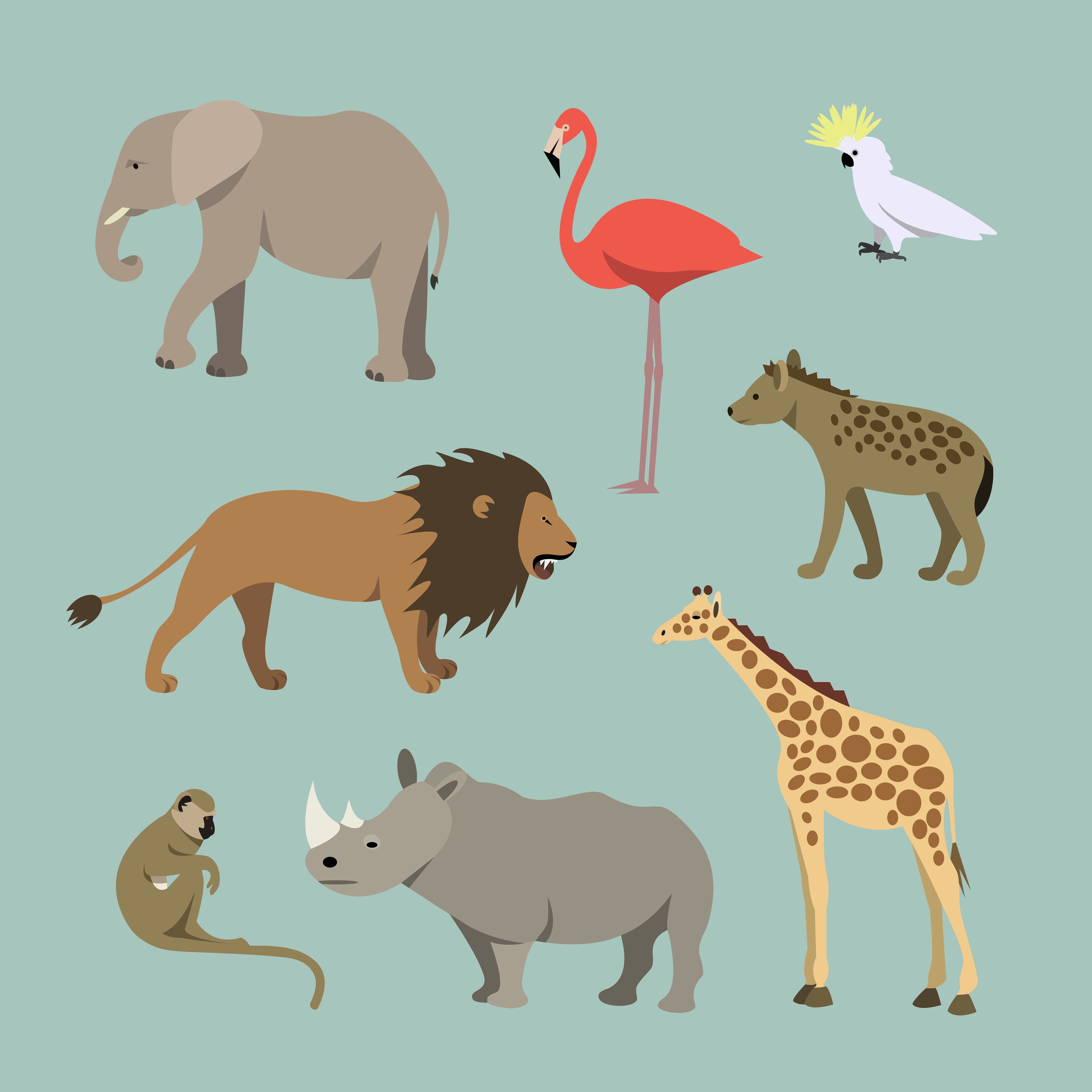 Как нарисовать животных Африки