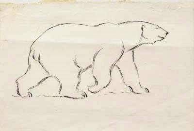 Белый медведь Ватагин