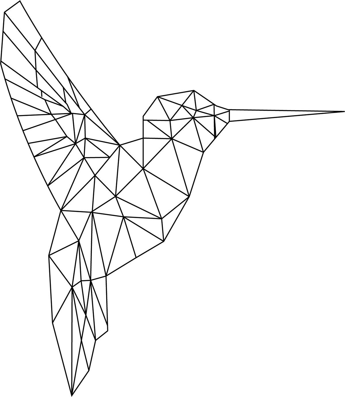Геометрические рисунки животных