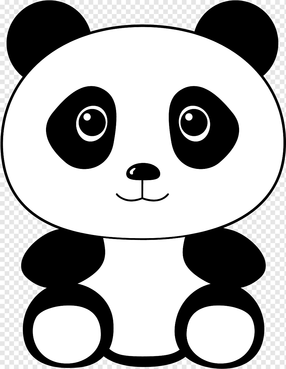 панда картинки для детей раскраска
