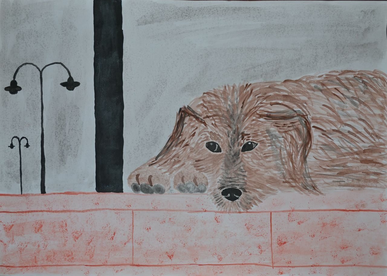 Рисунок на тему собака