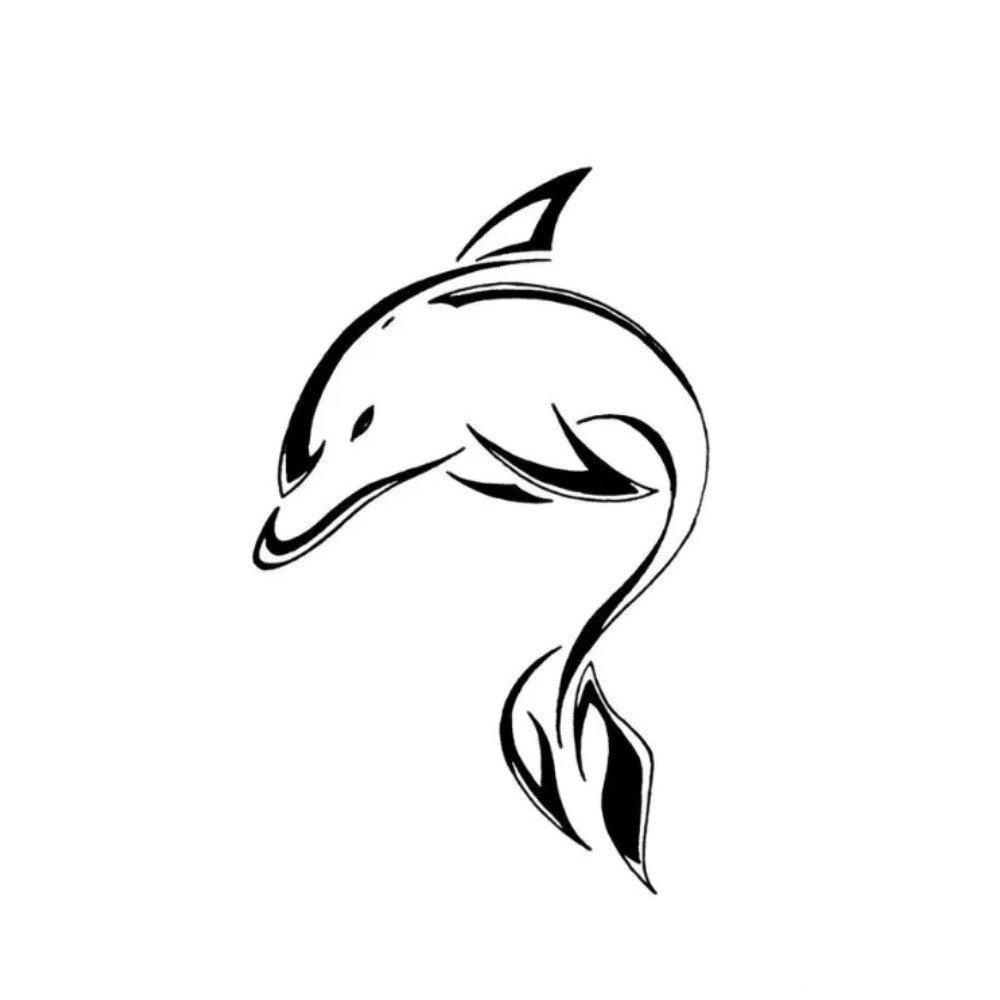 Эскиз дельфина