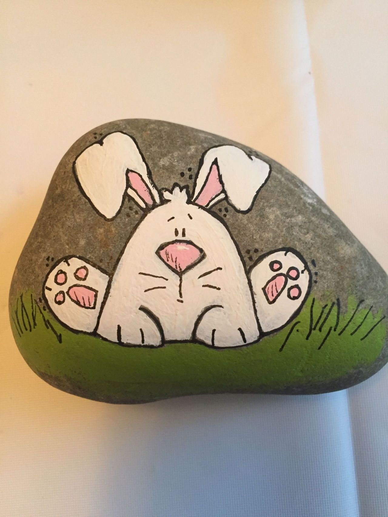 Рисование на камнях акриловыми красками для детей