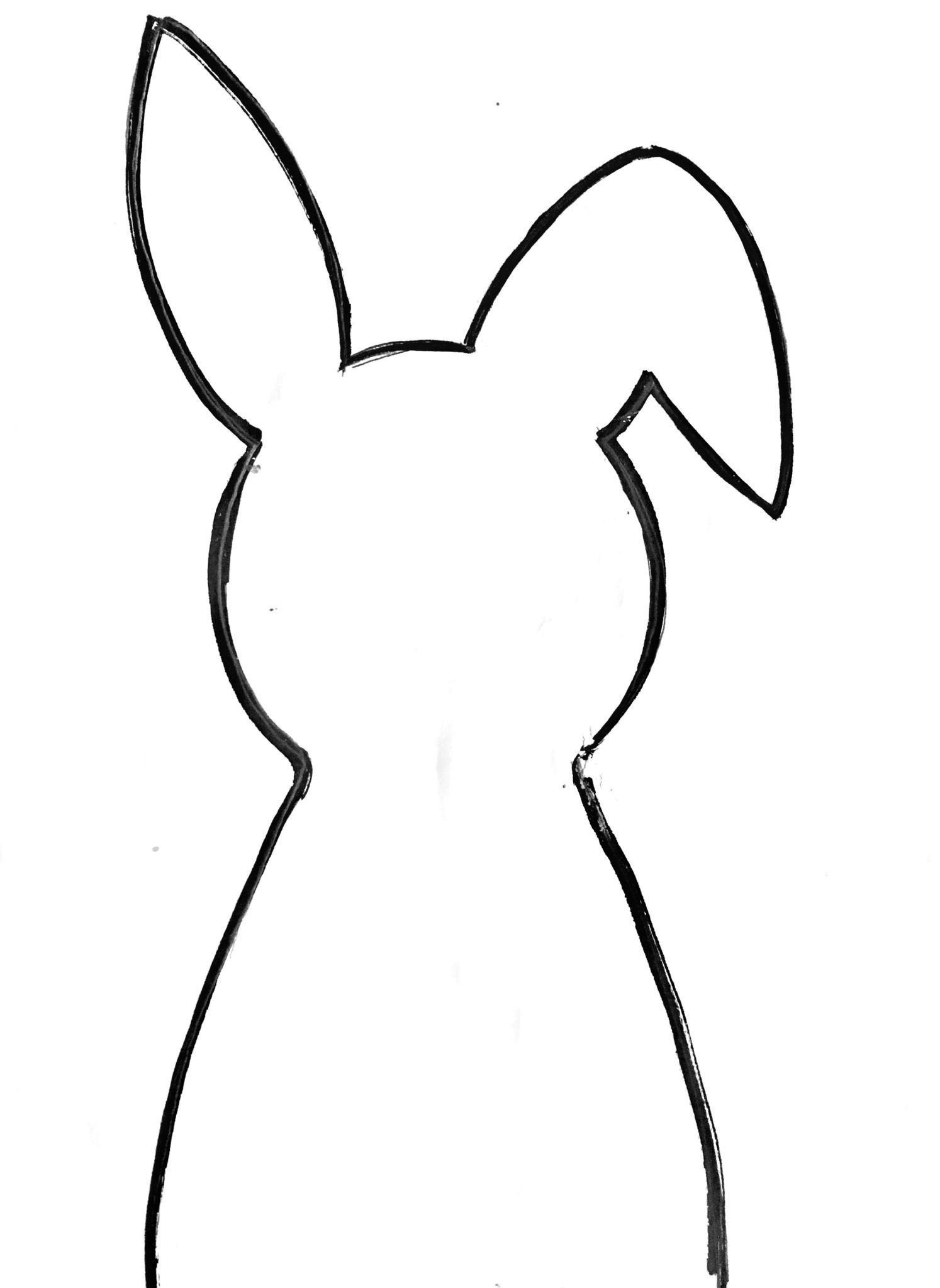 Кролик рисунок легкий