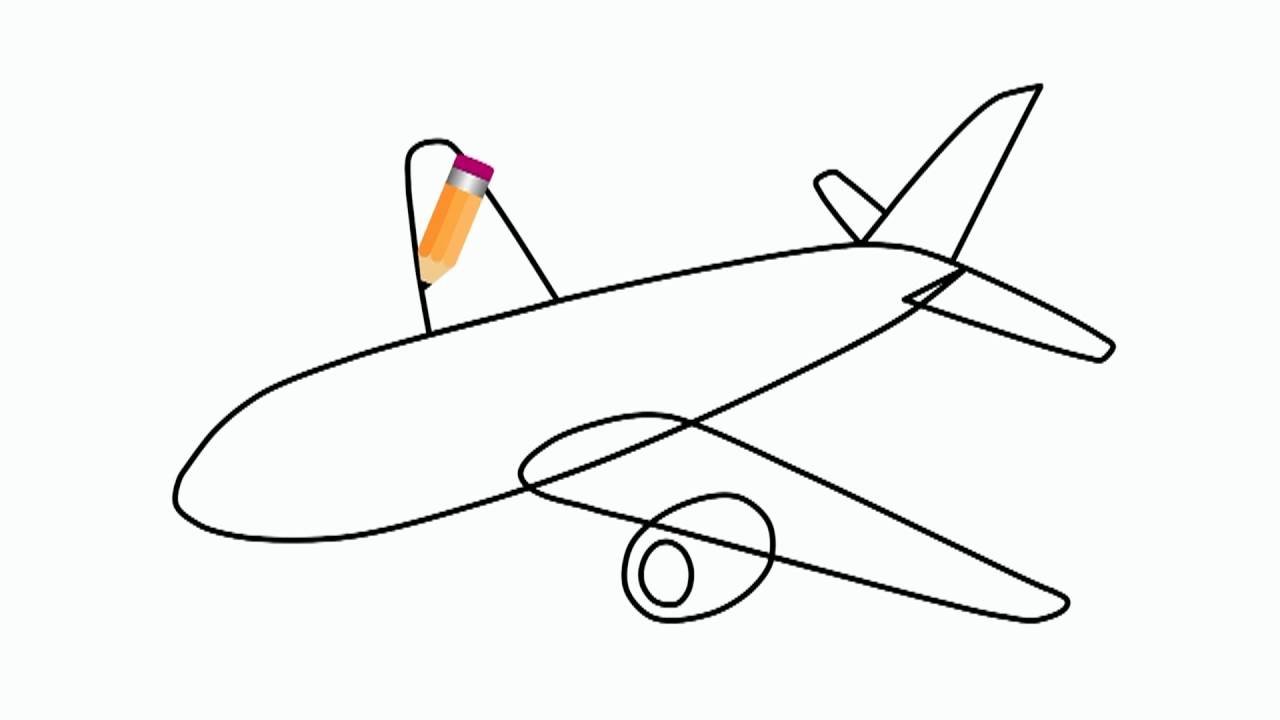 Рисовать самолет легкий