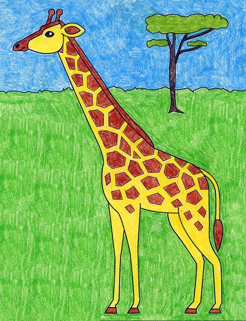 Жираф картинка для детей