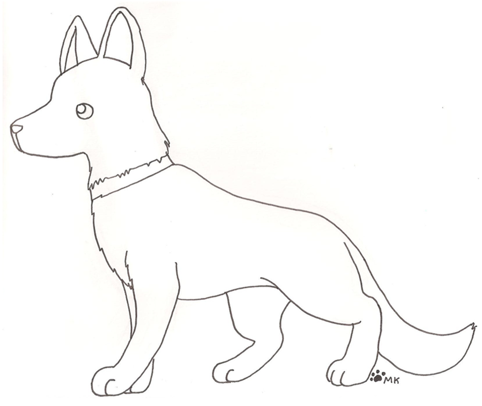Собака рисунок карандашом легкий детский