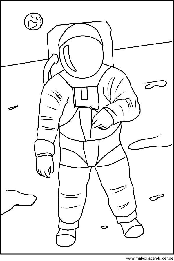 Как нарисовать космонавта детям
