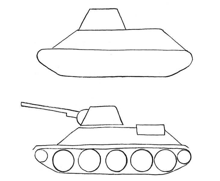 Рисунки танков рисовать