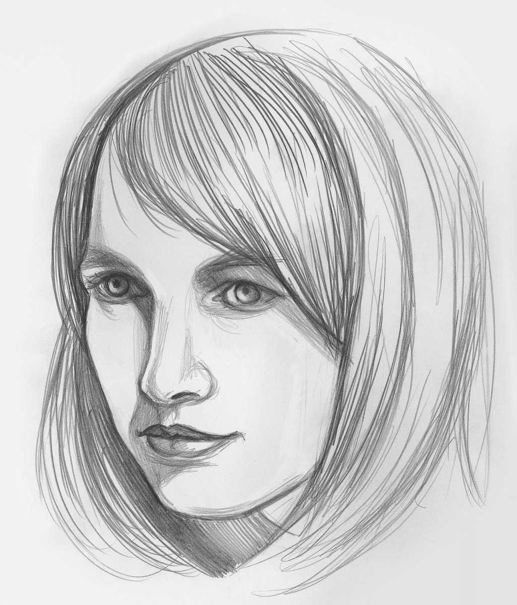 Как срисовать портрет с фото карандашом