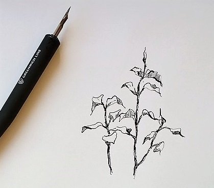 Ручка для рисования тушью