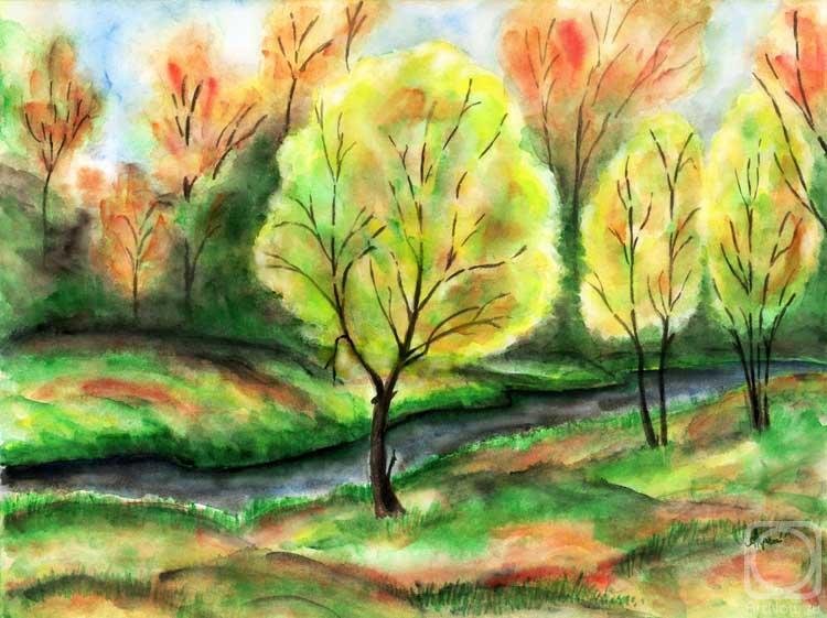 Рисование леса. Пейзаж для рисования. Рисование осеннего пейзажа. Пейзаж цветными карандашами для детей. Пейзаж в цветные карандаше лес.