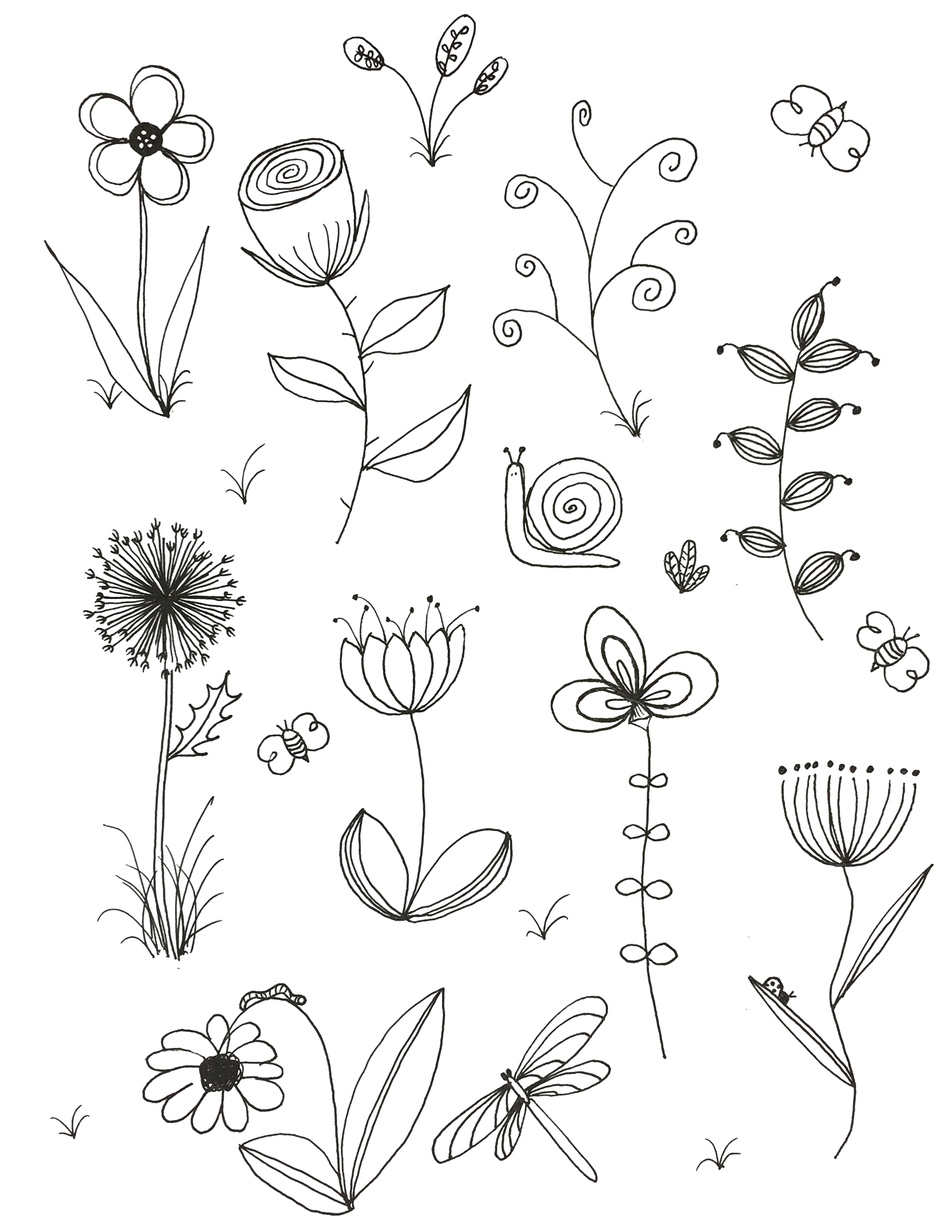 Цветы рисунок