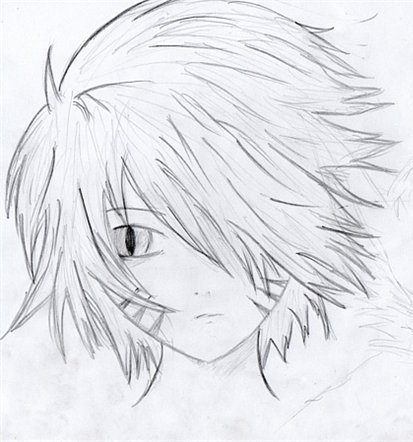 Аниме срисовка карандашом для начинающих мальчиков