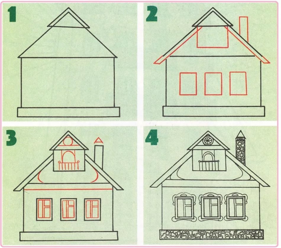 разные виды домов картинки для дошкольников