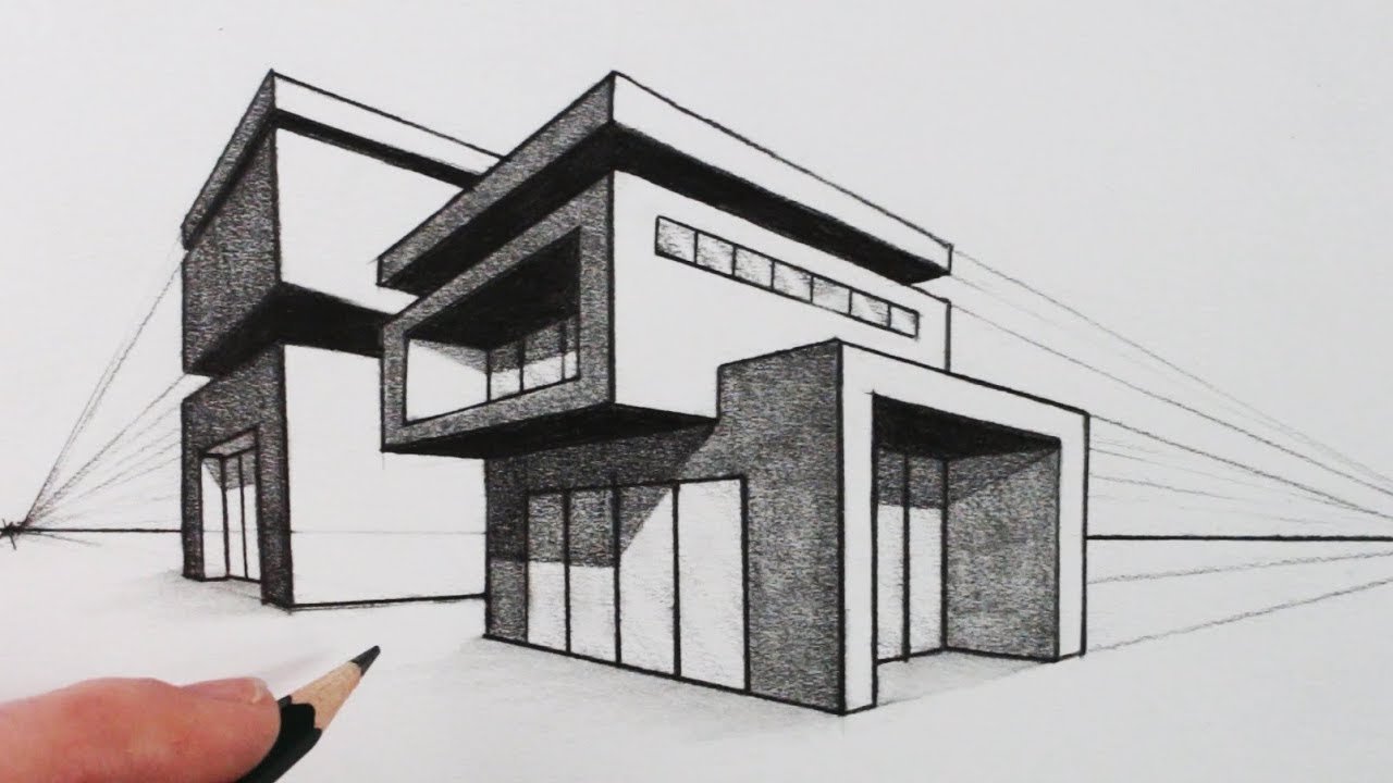 Эскиз макета здания рисунок