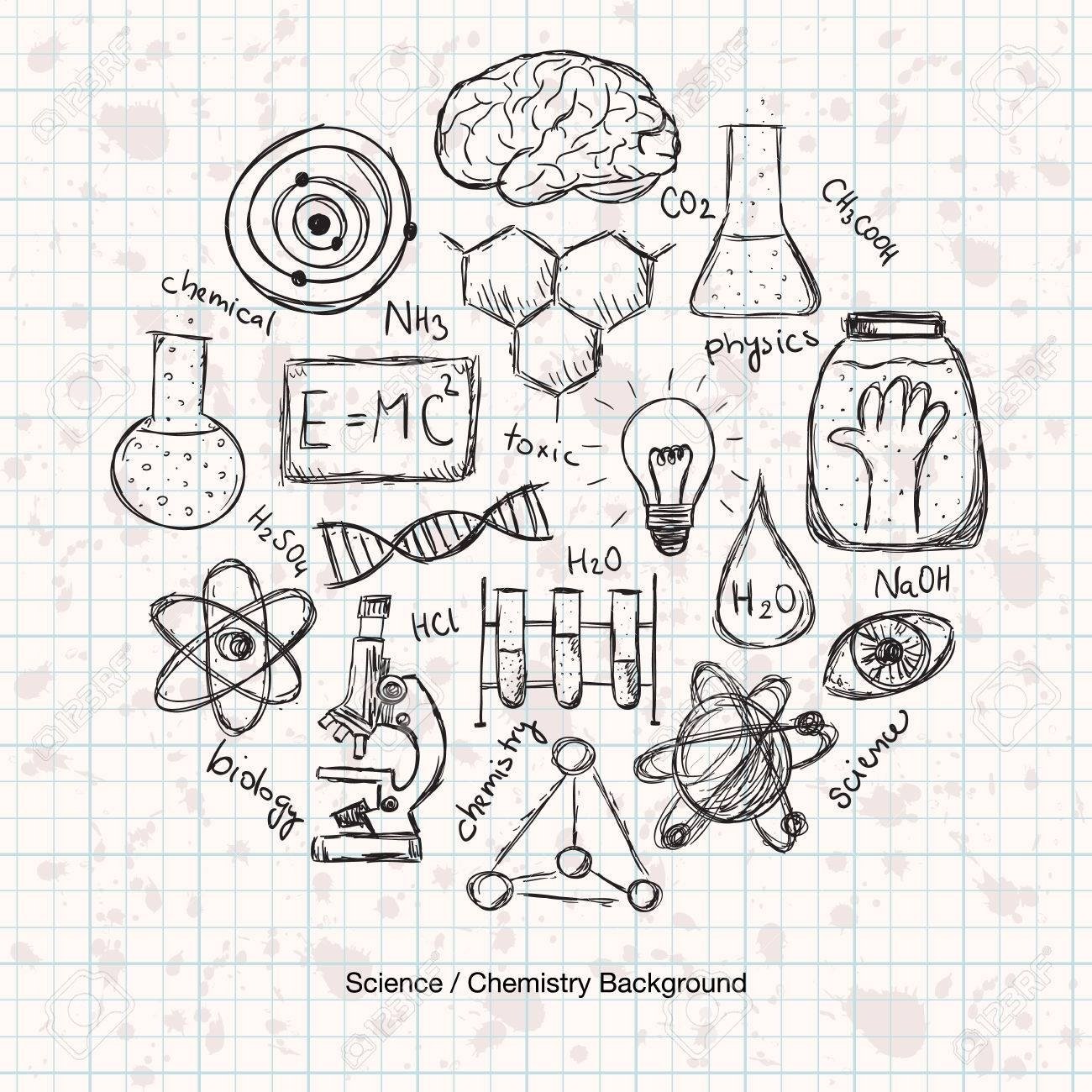 Маленькие мини рисуночки на тему химия
