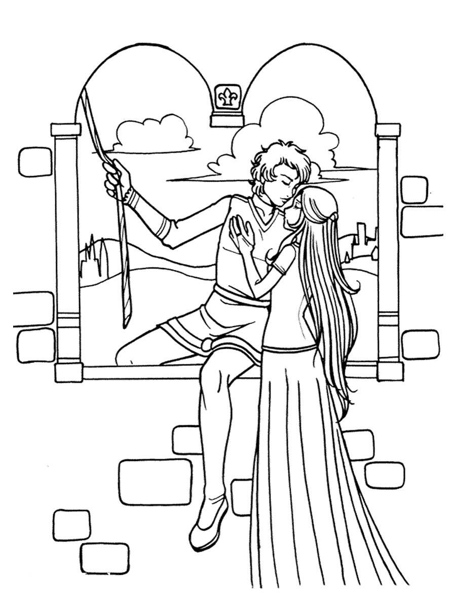 Иллюстрация к Ромео и Джульетта карандашом