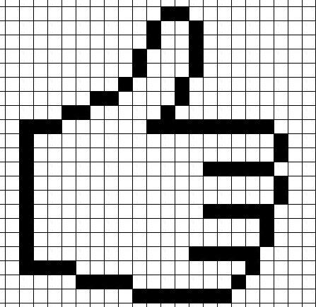 Котик по клеточкам