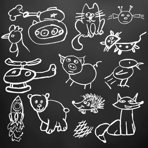 Рисунки животных мелом простые (31 фото) » рисунки для срисовки на  Газ-квас.ком