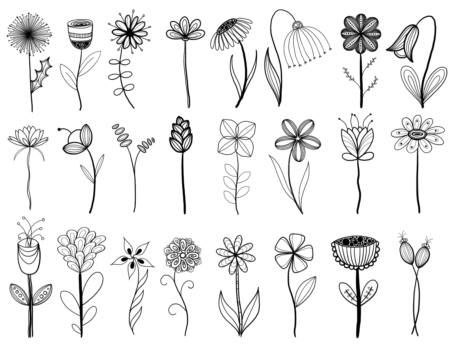 Маленькие растения рисунки. Стилизованные растения. Стилизованный цветок. Стилизованная растительность. Стилизация растений.