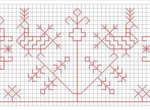 Рисунок узор на полотенце простой (47 фото)