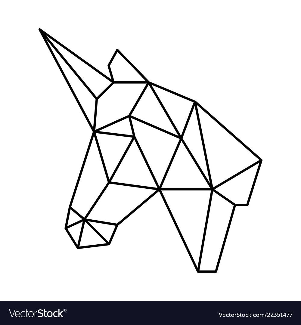 Единорог из треугольников