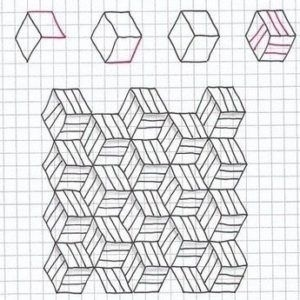 Красивые рисунки в тетради в клеточку