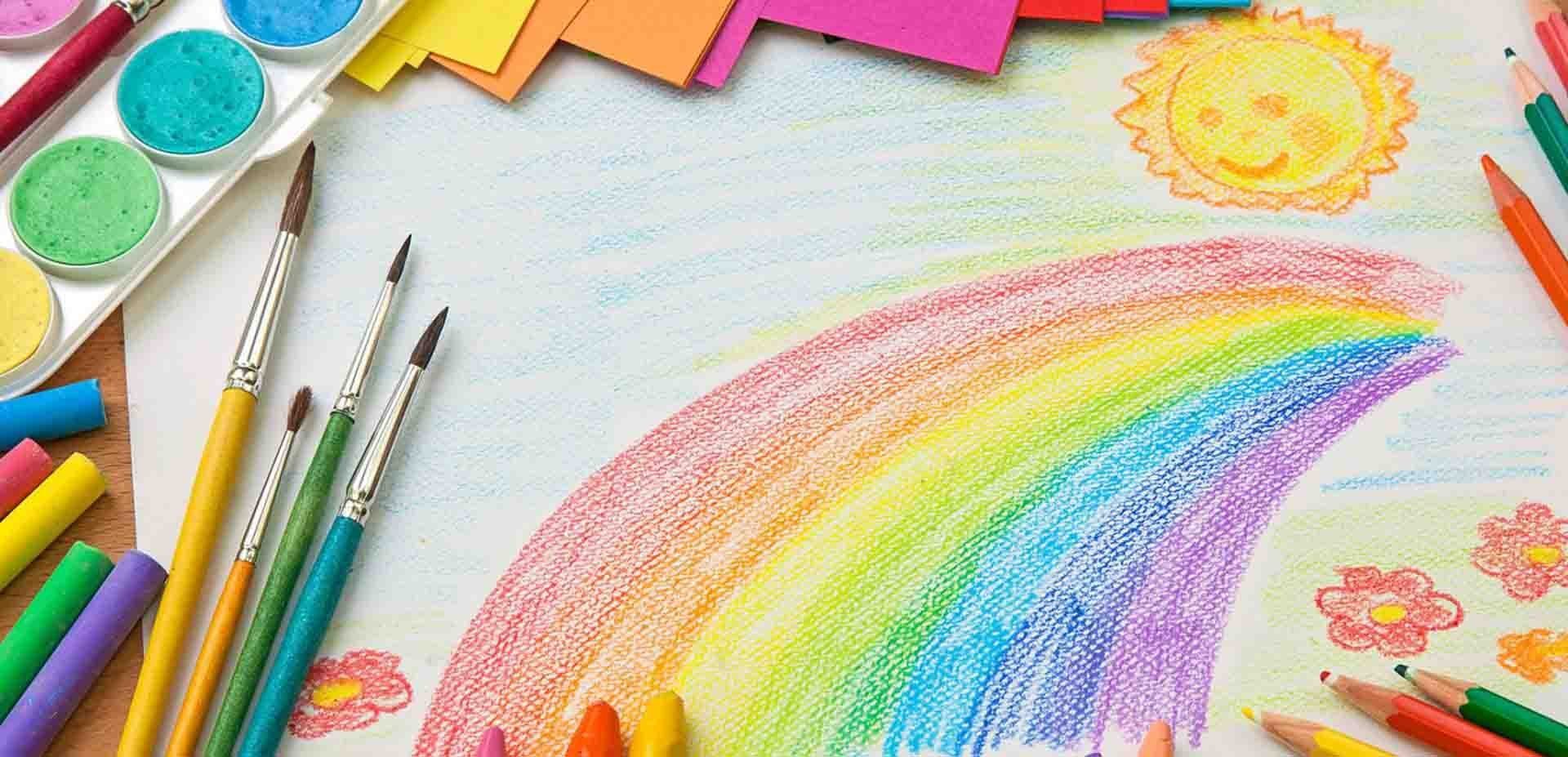 Рисуем вместе с детьми карандашами цветными