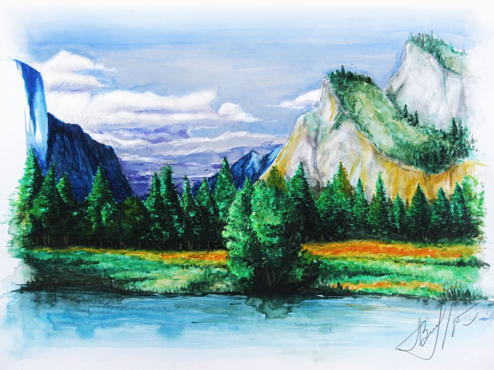 Рисунок красота гор окружающий мир. Бельчев картины горы акрилом. Природа рисунок. Пейзажи для срисовки. Легкие пейзажи.