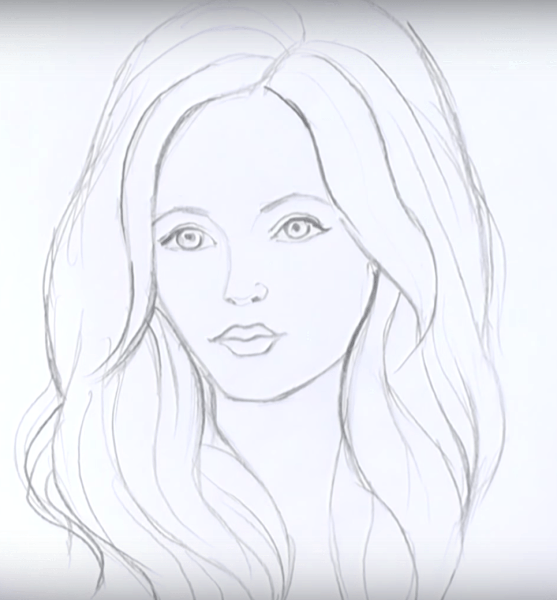 Рисуем красивую девочку легко. Рисунок девочки карандашом. Лицо девушки рисунок карандашом. Рисунки карандашом для срисовки девушки. Портрет для срисовки легкий.
