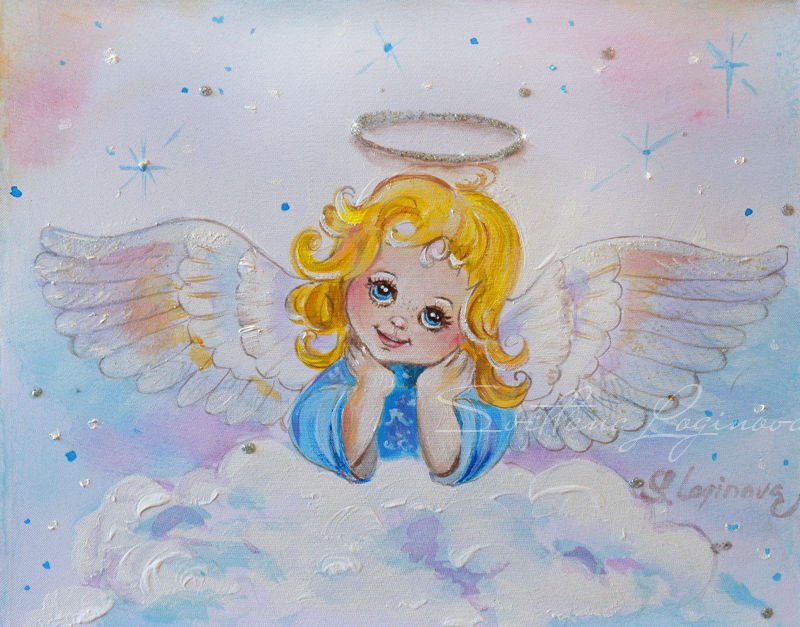 Ангелы картинки красивые нарисованные