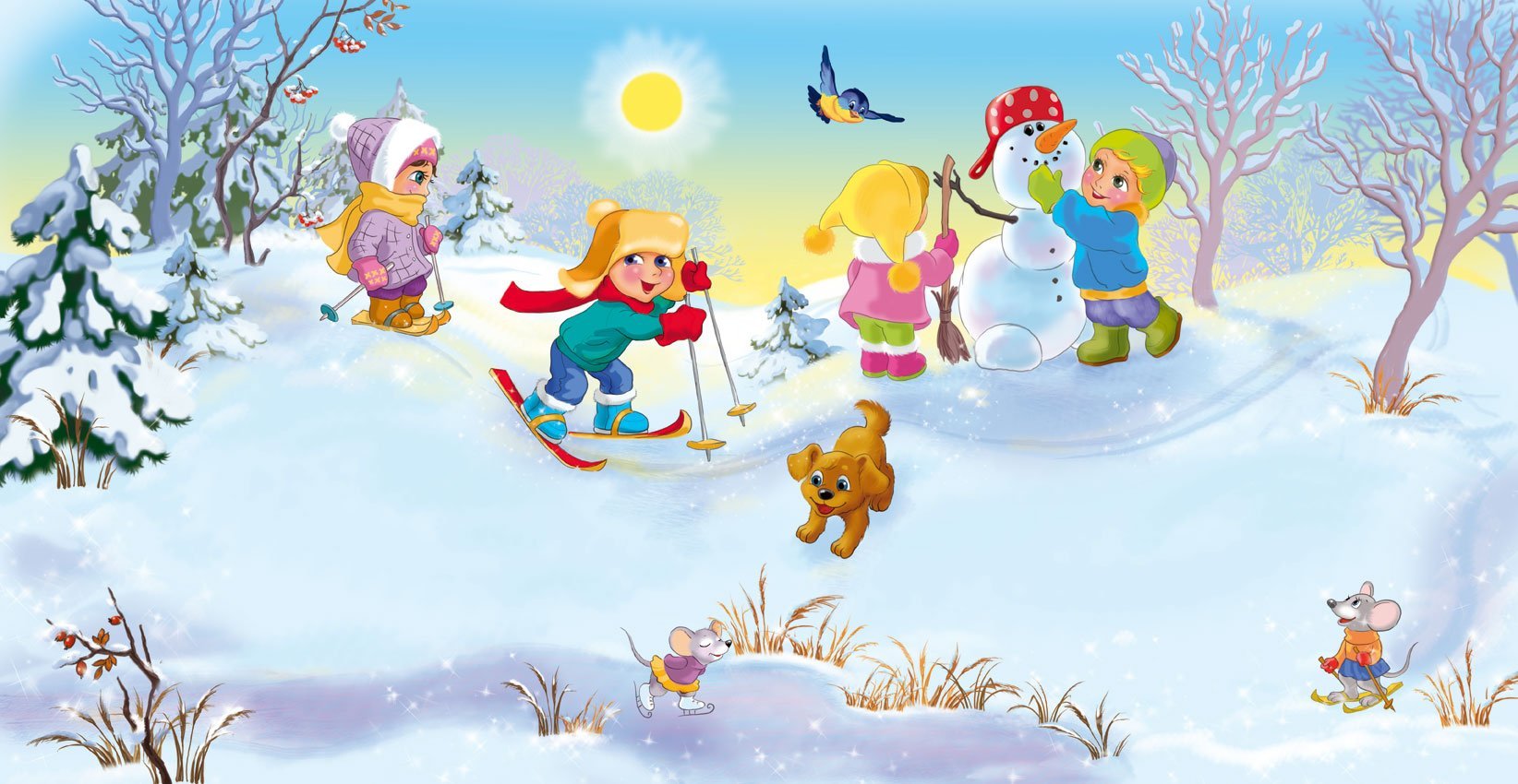 Зима для детей в детском саду